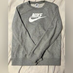grey nike crewneck